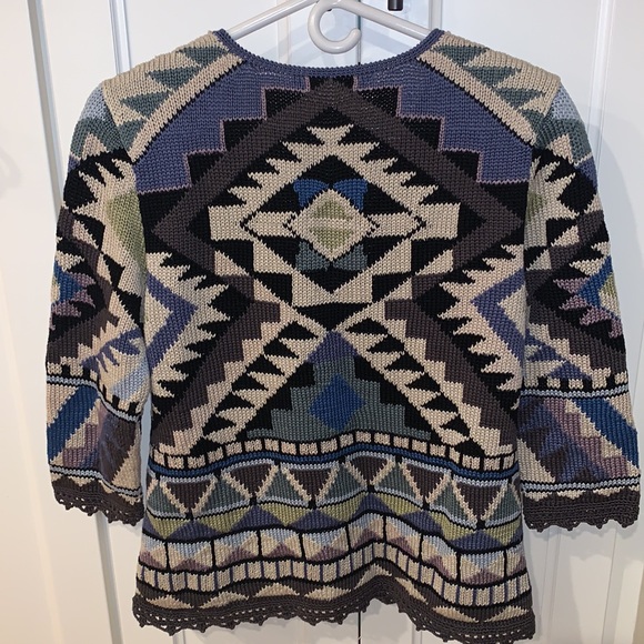 Peruvian connection Pima cotton sweater Medium - Picture 5 of 6